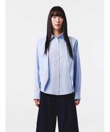 Scarf Oversized Shirt Blue