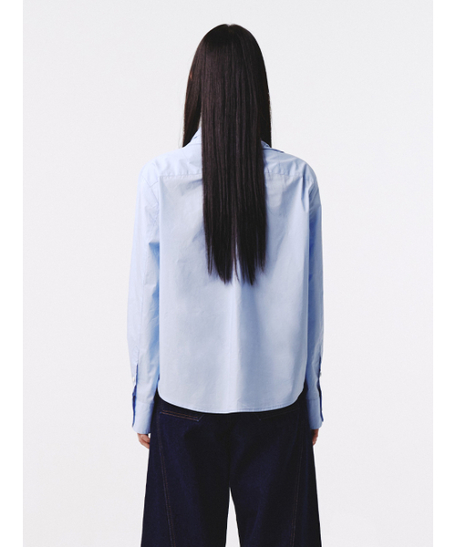 Kijun(キジュン)の「Scarf Oversized Shirt Blue(シャツ/ブラウス・レディース・その他・SMALL/LARGE/MEDIUM)」の4枚目の写真