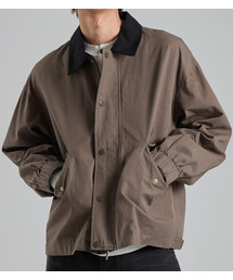 BUTTON SEOUL（ボタンソウル）の「配色カラーコットンワークジャケット（ダークブラウン）（デニムジャケット）」