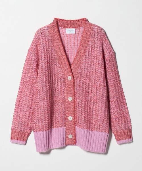 UNITED ARROWS（ユナイテッドアローズ）の「カラーミックス インレイド カーディガン（カーディガン/ボレロ・レディース・ベージュ/ピンク・FREE）」の18枚目の写真