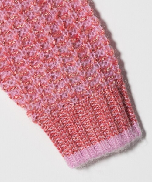 UNITED ARROWS（ユナイテッドアローズ）の「カラーミックス インレイド カーディガン（カーディガン/ボレロ・レディース・ベージュ/ピンク・FREE）」の21枚目の写真