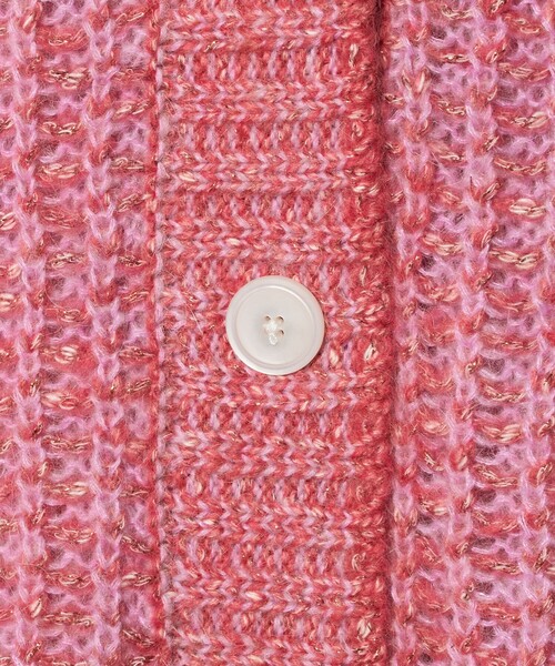 UNITED ARROWS（ユナイテッドアローズ）の「カラーミックス インレイド カーディガン（カーディガン/ボレロ・レディース・ベージュ/ピンク・FREE）」の22枚目の写真