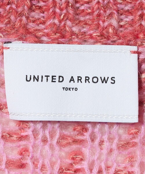 UNITED ARROWS（ユナイテッドアローズ）の「カラーミックス インレイド カーディガン（カーディガン/ボレロ・レディース・ベージュ/ピンク・FREE）」の7枚目の写真