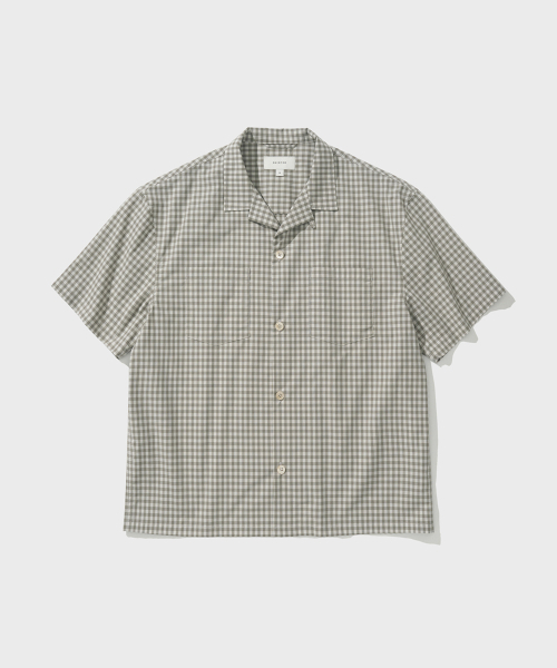 SHIRTER(シャーター)の「NOMAD HALF SHIRT (CHECK BEIGE)(シャツ/ブラウス・メンズ・その他・SMALL/MEDIUM/LARGE)」の1枚目の写真