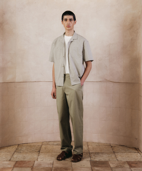 SHIRTER(シャーター)の「NOMAD HALF SHIRT (CHECK BEIGE)(シャツ/ブラウス・メンズ・その他・SMALL/MEDIUM/LARGE)」の4枚目の写真
