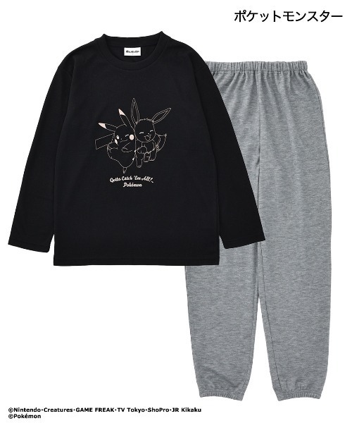 ポケットモンスター(ポケットモンスター)の「「ポケットモンスター」ポケモン ルームウェア 2着セット トートバッグ付き(ルームウェア/パジャマ・メンズ・ブラック/ブルーグレー・M/L)」の17枚目の写真