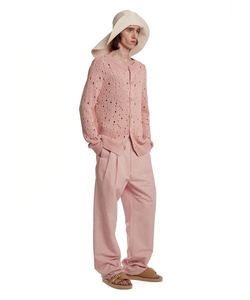 TRUNK PROJECT(トランクプロジェクト)の「Destroyed Cardigan_Pink(カーディガン/ボレロ・メンズ・ピンク・LARGE/SMALL/X-SMALL)」の3枚目の写真