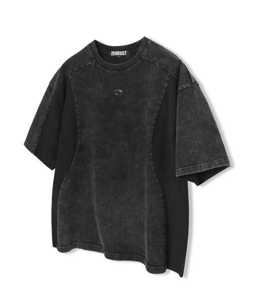 ZENDUST(ジェンダスト)の「Vortex Overfit Tee SALT BLACK(Tシャツ/カットソー・レディース・ブラック・MEDIUM/LARGE)」の1枚目の写真