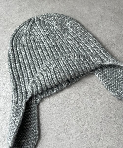 CPCM（シーピーシーエム）の「ニットフライトキャップ（キャップ・レディース・ベージュ/ブラック/グレー・FREE）」の11枚目の写真