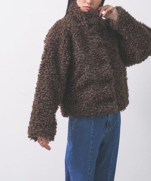 GALLEST(ギャレスト)の「【再入荷】プードルファージャケット(ブルゾン・レディース・ブラウン系/ブラウン系その他/オフホワイト・38)」の11枚目の写真