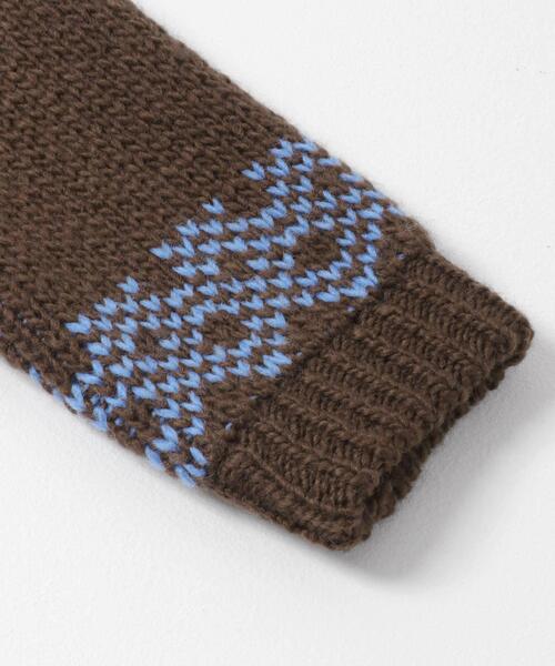 URBAN RESEARCH Sonny Label(アーバンリサーチサニーレーベル)の「ジャガードジップアップニット(ニット/セーター・メンズ・ブラウン/ネイビー・LARGE/MEDIUM)」の10枚目の写真