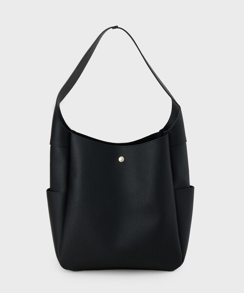 OPAQUE.CLIP（オペークドットクリップ）の「シュリンク合皮ワンハンドルトートバッグ【軽量／A4サイズ対応】（トートバッグ・レディース・ナチュラル/アイボリー/ブラック・00）」の11枚目の写真