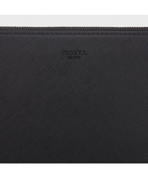 PROXY.L(プロキシエル)の「Zip-handle clutch regular (Black)(クラッチバッグ・レディース・その他・FREE)」の4枚目の写真