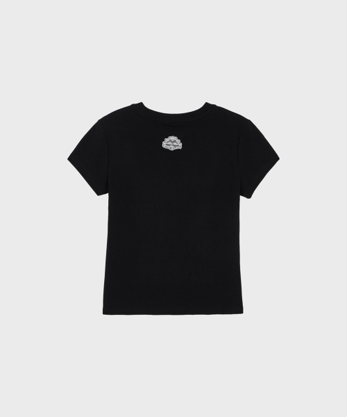 ALKI ALKA(アルキアルカ)の「Slim T-Shirt (Black)(Tシャツ/カットソー・レディース・ブラック・FREE)」の3枚目の写真