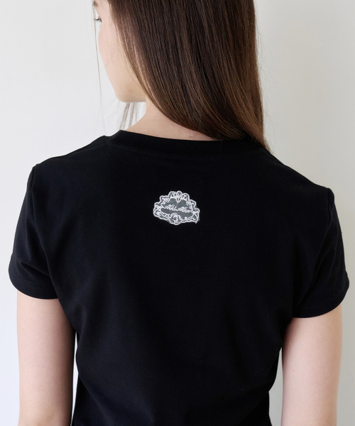 ALKI ALKA(アルキアルカ)の「Slim T-Shirt (Black)(Tシャツ/カットソー・レディース・ブラック・FREE)」の4枚目の写真
