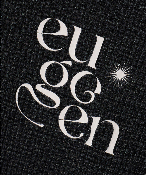 EUGGEN(ユジェン)の「アートワークワッフルスウェットシャツ_ピグメントチャコール(スウェット・レディース・その他・MEDIUM)」の5枚目の写真