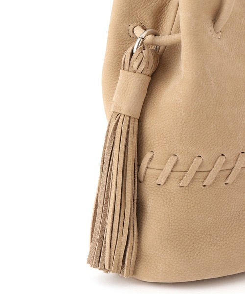 SALON adam et rope'（サロン アダム エ ロペ）の「【W S（ドゥーブル）】レザードロストミニバッグ（ショルダーバッグ・レディース・ベージュ/ホワイト・FREE）」の13枚目の写真