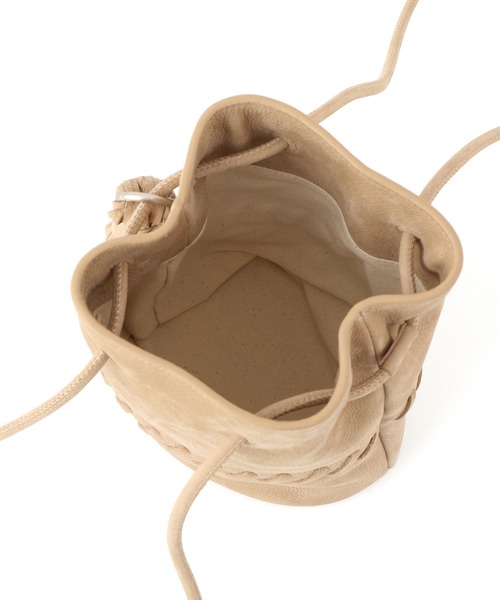 SALON adam et rope'（サロン アダム エ ロペ）の「【W S（ドゥーブル）】レザードロストミニバッグ（ショルダーバッグ・レディース・ベージュ/ホワイト・FREE）」の16枚目の写真