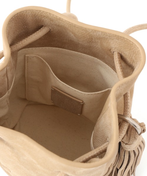 SALON adam et rope'（サロン アダム エ ロペ）の「【W S（ドゥーブル）】レザードロストミニバッグ（ショルダーバッグ・レディース・ベージュ/ホワイト・FREE）」の17枚目の写真