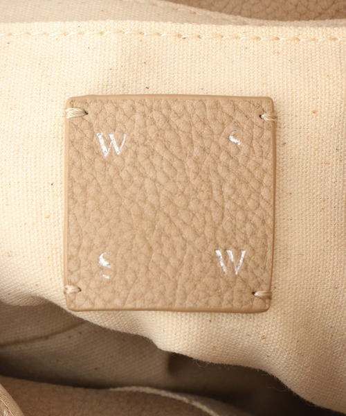 SALON adam et rope'（サロン アダム エ ロペ）の「【W S（ドゥーブル）】レザードロストミニバッグ（ショルダーバッグ・レディース・ベージュ/ホワイト・FREE）」の18枚目の写真