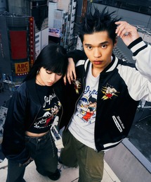 HOMEGAME（ホームゲーム）の「HOMEGAME x 鉄腕アトム - ジャケット[HOMEGAME x ATOM SOUVENIR JACKET HG251001]（ブルゾン）」