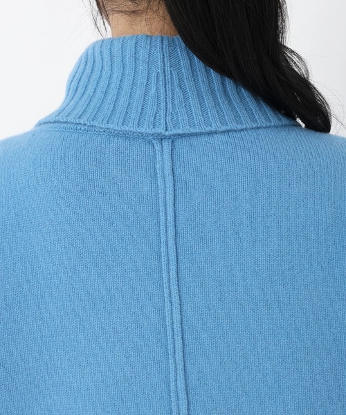 STRAWBERRY-FIELDS（ストロベリーフィールズ）の「アルジーウール_タートルネックウールプルオーバー（ニット/セーター・レディース・ブルー/グリーン/ピンク/チャコール/ライトグレー・2）」の10枚目の写真