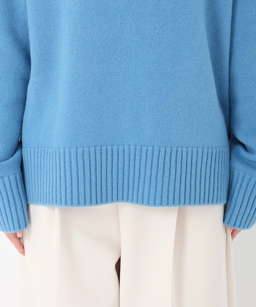 STRAWBERRY-FIELDS（ストロベリーフィールズ）の「アルジーウール_タートルネックウールプルオーバー（ニット/セーター・レディース・ブルー/グリーン/ピンク/チャコール/ライトグレー・2）」の12枚目の写真