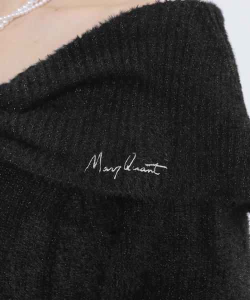 MARY QUANT（マリークワント）の「オフショルリボンニット ワンピース（ワンピース・レディース・ブラック/アイボリー/ブルー・M）」の8枚目の写真