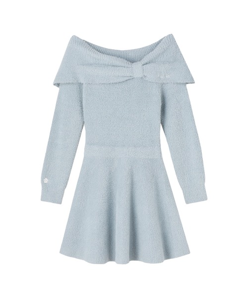 MARY QUANT（マリークワント）の「オフショルリボンニット ワンピース（ワンピース・レディース・ブラック/アイボリー/ブルー・M）」の20枚目の写真