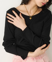 Unitage（ユニテージ）の「カップ付きバックオープンリブtee（Tシャツ/カットソー）」