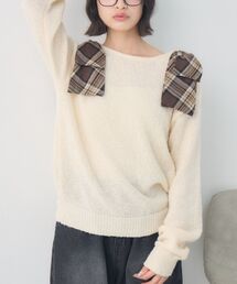 ニット/セーター（ベージュ系・リボン）ファッション通販 - ZOZOTOWN