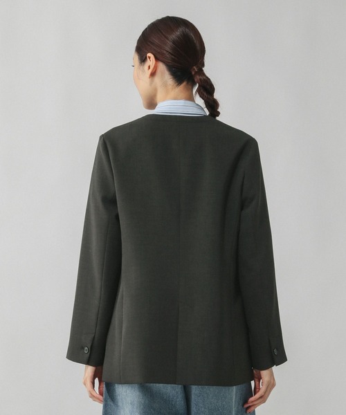 ウツクシルエットWクロスジャケット/603985（テーラードジャケット