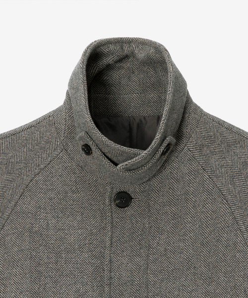 MINDBRIDGE（マインドブリッジ）の「[COUTURE]ヘリンボーンオーバーサイズバルマカンロングコート（チェスターコート・メンズ・ダークベージュ・95/100/105/110）」の11枚目の写真
