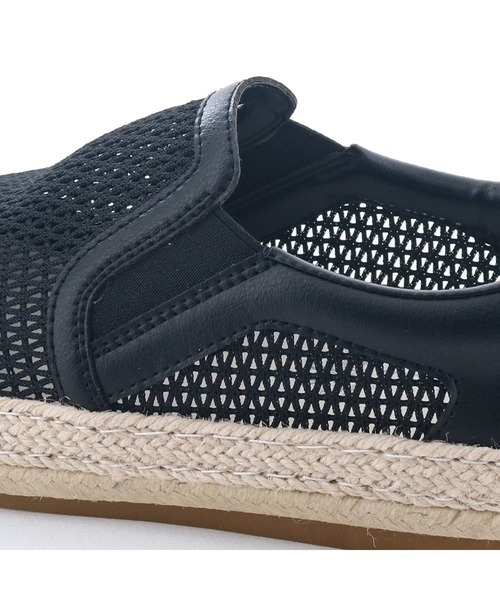 あしながおじさん（アシナガオジサン）の「ジュートメッシュスリッポン　5110001（スニーカー・レディース・ブラック/ライトブルー/ホワイト×ホワイト・22.5cm/23cm/23.5cm/24cm/24.5cm）」の13枚目の写真