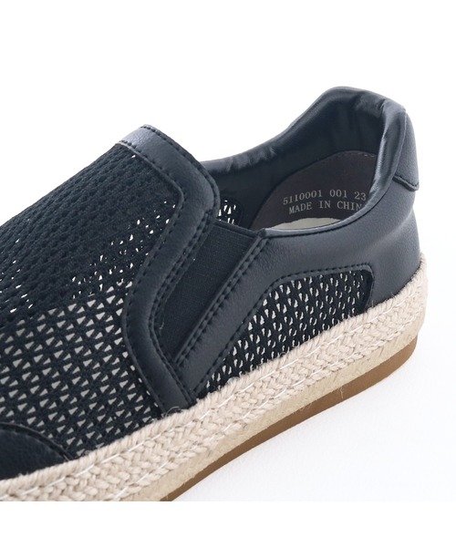 あしながおじさん（アシナガオジサン）の「ジュートメッシュスリッポン　5110001（スニーカー・レディース・ブラック/ライトブルー/ホワイト×ホワイト・22.5cm/23cm/23.5cm/24cm/24.5cm）」の14枚目の写真