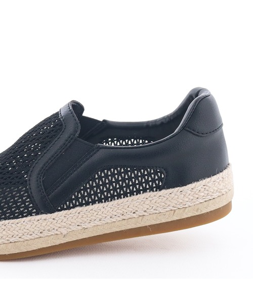 あしながおじさん（アシナガオジサン）の「ジュートメッシュスリッポン　5110001（スニーカー・レディース・ブラック/ライトブルー/ホワイト×ホワイト・22.5cm/23cm/23.5cm/24cm/24.5cm）」の16枚目の写真