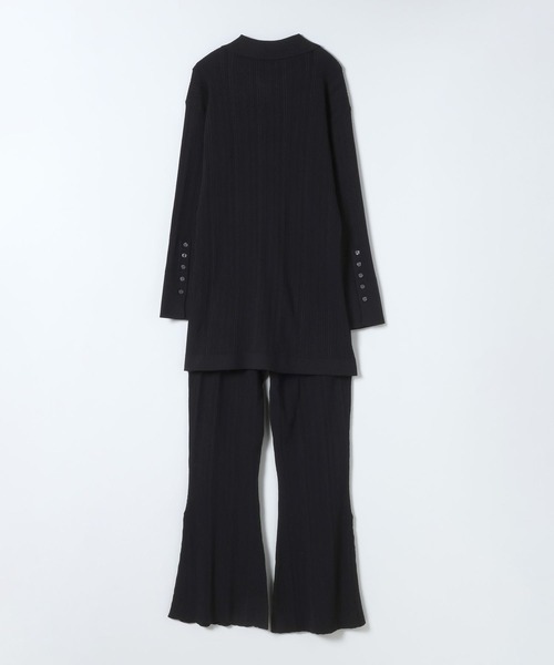 JEANASIS（ジーナシス）の「12Gランダムリブポロ2P/635587（セットアップ・レディース・グレー/ライトイエロー/ブラック・FREE）」の4枚目の写真