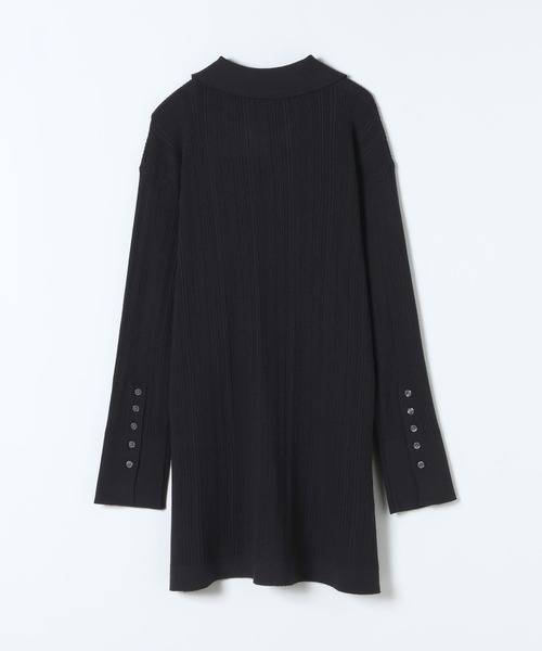 JEANASIS（ジーナシス）の「12Gランダムリブポロ2P/635587（セットアップ・レディース・グレー/ライトイエロー/ブラック・FREE）」の5枚目の写真