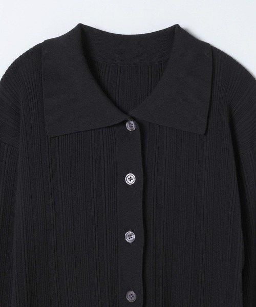 JEANASIS（ジーナシス）の「12Gランダムリブポロ2P/635587（セットアップ・レディース・グレー/ライトイエロー/ブラック・FREE）」の6枚目の写真