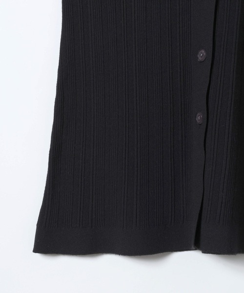 JEANASIS（ジーナシス）の「12Gランダムリブポロ2P/635587（セットアップ・レディース・グレー/ライトイエロー/ブラック・FREE）」の9枚目の写真