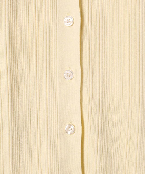 JEANASIS（ジーナシス）の「12Gランダムリブポロ2P/635587（セットアップ・レディース・グレー/ライトイエロー/ブラック・FREE）」の18枚目の写真