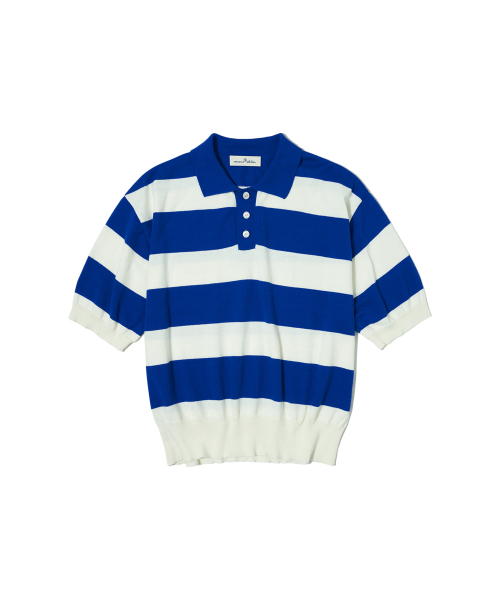 VANONE ATELIER（バノンアトリエ）の「A3421 Bigfoot collar knit_Blue/Ivory（ニット/セーター・レディース・その他・FREE）」の2枚目の写真