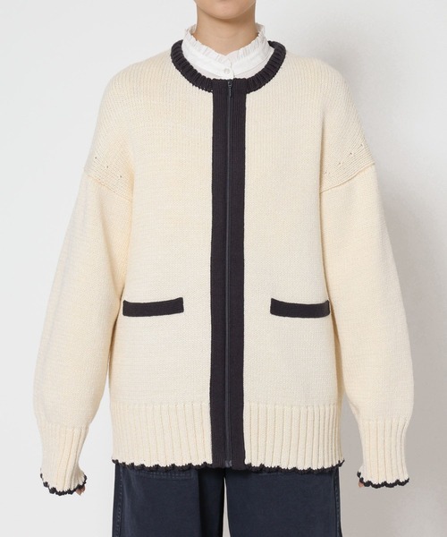 BABYLONE(バビロン)の「クラシックバイカラーニット(ニット/セーター・レディース・ホワイト/ブラック・フリー)」の15枚目の写真