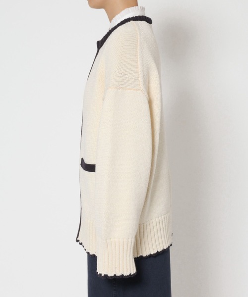 BABYLONE(バビロン)の「クラシックバイカラーニット(ニット/セーター・レディース・ホワイト/ブラック・フリー)」の16枚目の写真