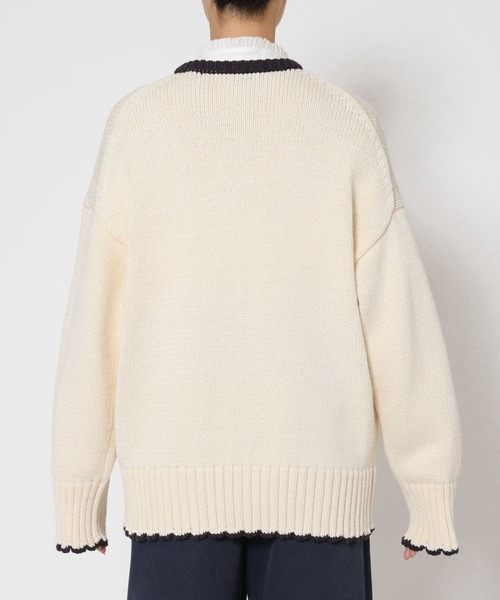 BABYLONE(バビロン)の「クラシックバイカラーニット(ニット/セーター・レディース・ホワイト/ブラック・フリー)」の17枚目の写真