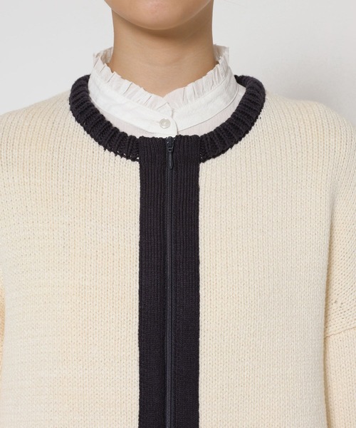 BABYLONE(バビロン)の「クラシックバイカラーニット(ニット/セーター・レディース・ホワイト/ブラック・フリー)」の18枚目の写真