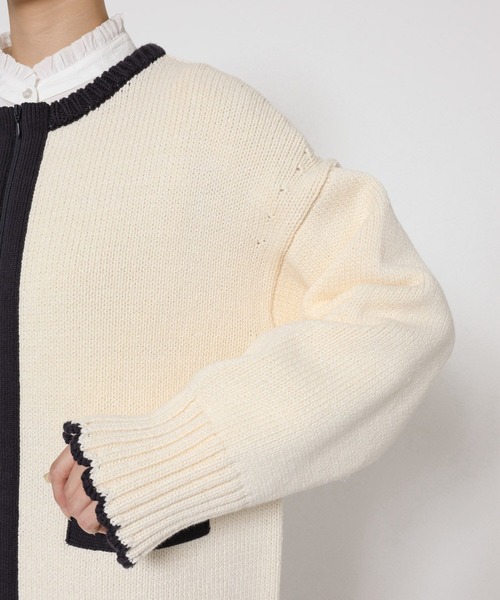 BABYLONE(バビロン)の「クラシックバイカラーニット(ニット/セーター・レディース・ホワイト/ブラック・フリー)」の19枚目の写真