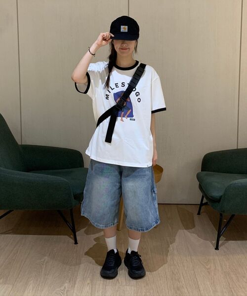 COVERNAT（カバーナット）の「[YOSIGO] サンベイディングリンガーTシャツ ホワイト（Tシャツ/カットソー・レディース・その他・L/XL/XXL/XS/S/M）」の5枚目の写真