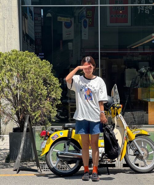 COVERNAT（カバーナット）の「[YOSIGO] サンベイディングリンガーTシャツ ホワイト（Tシャツ/カットソー・レディース・その他・L/XL/XXL/XS/S/M）」の8枚目の写真