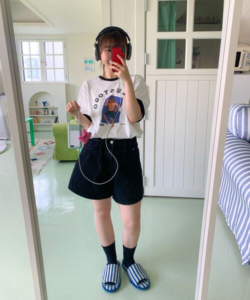 COVERNAT（カバーナット）の「[YOSIGO] サンベイディングリンガーTシャツ ホワイト（Tシャツ/カットソー・レディース・その他・L/XL/XXL/XS/S/M）」の10枚目の写真